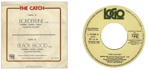 The Catch Borderline 7" vinyl single (7 inch record / 45) Spanish CTC07BO421998