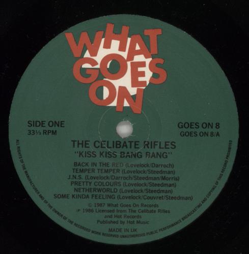 The Celibate Rifles Live At CBGB's 12-7-86 [Kiss Kiss Bang Bang] vinyl LP album (LP record) UK RIFLPLI433235