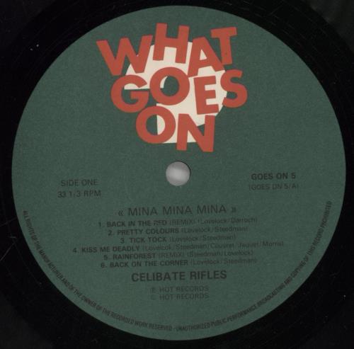 The Celibate Rifles Mina Mina Mina vinyl LP album (LP record) UK RIFLPMI517722