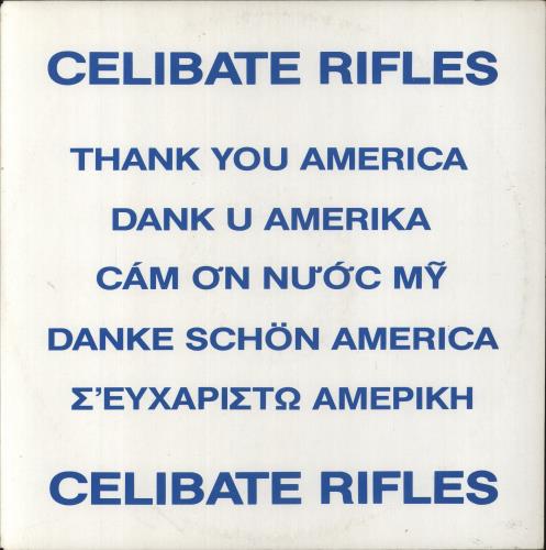 The Celibate Rifles Thank You America 12" vinyl single (12 inch record / Maxi-single) Australian RIF12TH863300