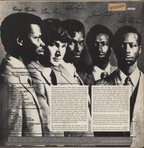 The Chambers Brothers The Time Has Come - Stereo vinyl LP album (LP record) UK C-BLPTH866518