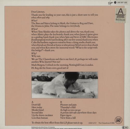 The Chameleons Script Of The Bridge vinyl LP album (LP record) German CMLLPSC753819