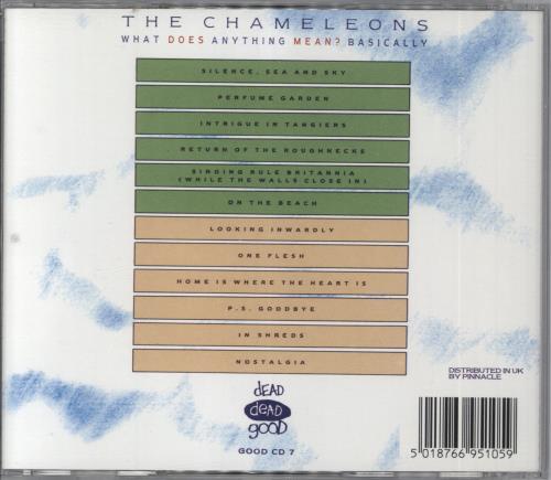 The Chameleons What Does Anything Mean? Basically CD album (CDLP) UK CMLCDWH816554