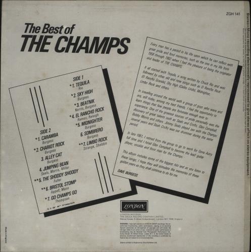 The Champs The Best Of The Champs vinyl LP album (LP record) UK CXPLPTH494673