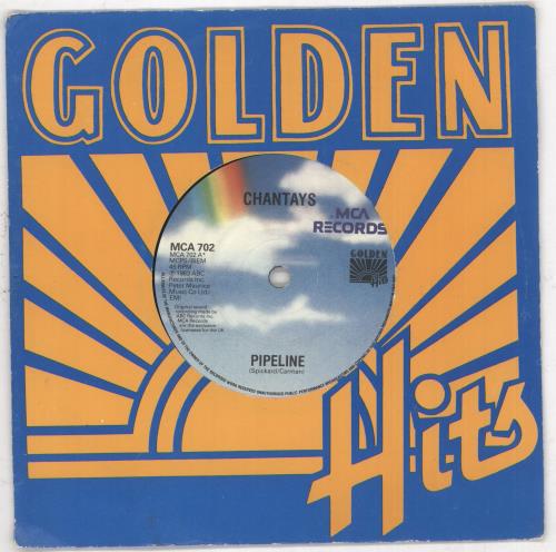 The Chantays Pipeline/ Wipe Out 7" vinyl single (7 inch record / 45) UK CHY07PI706592