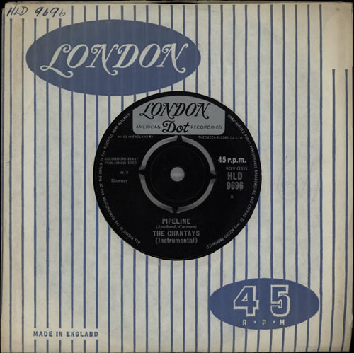 The Chantays Pipeline 7" vinyl single (7 inch record / 45) UK CHY07PI570437