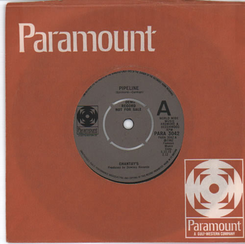 The Chantays Pipeline 7" vinyl single (7 inch record / 45) UK CHY07PI636140