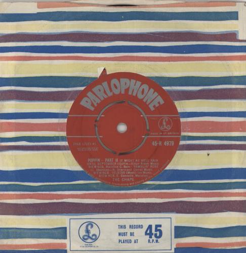 The Chaps Poppin' 7" vinyl single (7 inch record / 45) UK U6N07PO851020