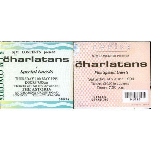 The Charlatans [UK] Collection Of Used Concert Tickets concert ticket UK CHATICO413843