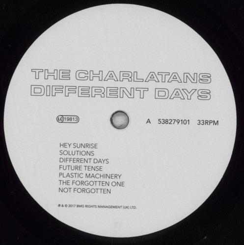 The Charlatans [UK] Different Days vinyl LP album (LP record) UK CHALPDI839234