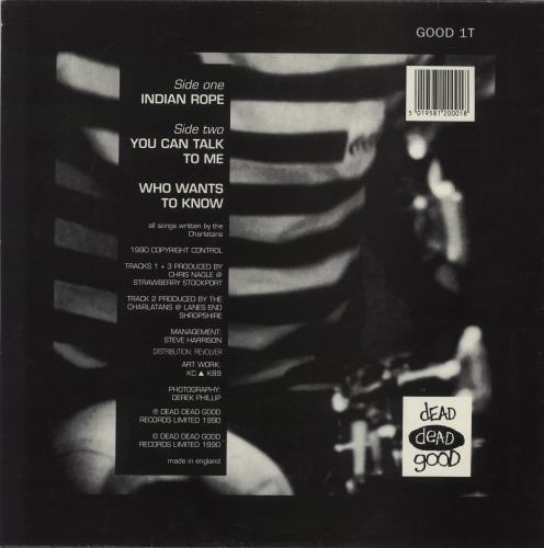 The Charlatans [UK] Indian Rope 12" vinyl single (12 inch record / Maxi-single) UK CHA12IN70295