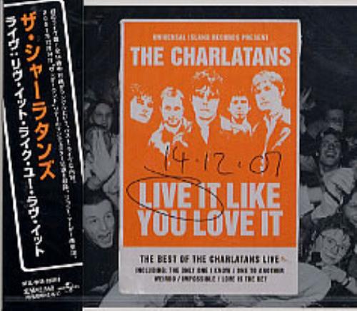 The Charlatans [UK] Live It Like You Love It CD album (CDLP) Japanese CHACDLI218985