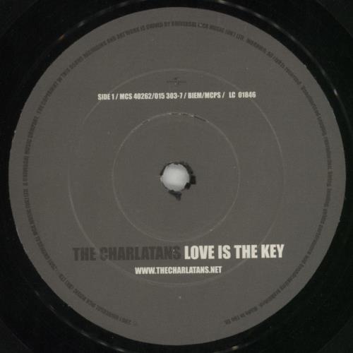 The Charlatans [UK] Love Is The Key 7" vinyl single (7 inch record / 45) UK CHA07LO195123