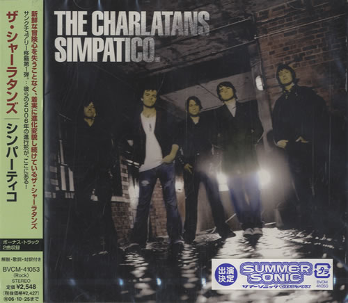 The Charlatans [UK] Simpatico CD album (CDLP) Japanese CHACDSI465513