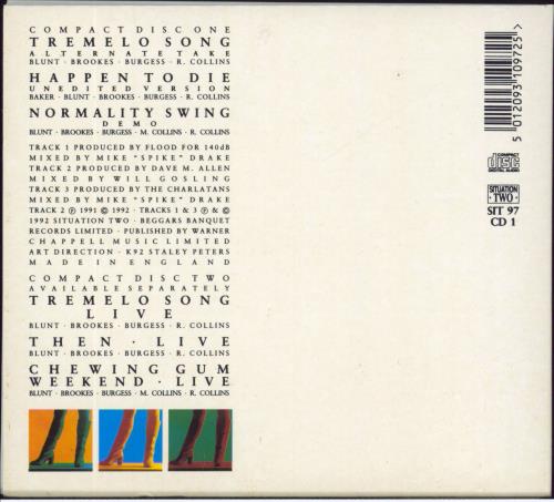 The Charlatans [UK] The Tremelo Song - Both Parts In Box 2-CD single set (Double CD single) UK CHA2STH628384