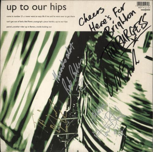 The Charlatans [UK] Up To Our Hips - Autographed vinyl LP album (LP record) UK CHALPUP715704