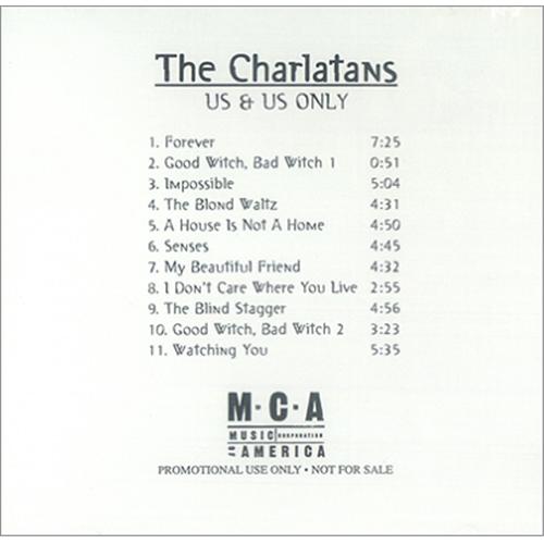 The Charlatans [UK] Us & Us Only CD-R acetate US CHACRUS146061