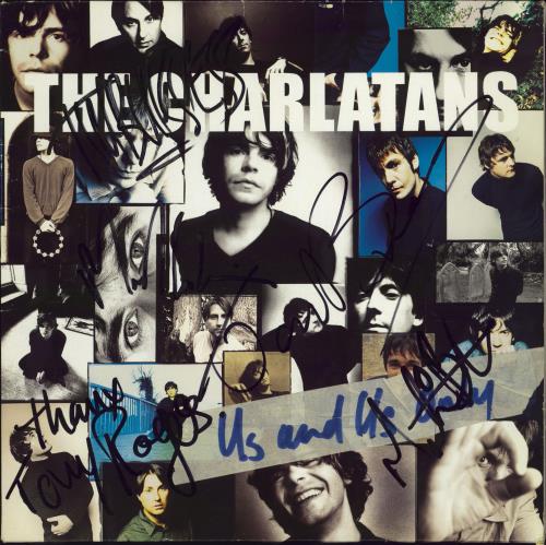 The Charlatans [UK] Us And Us Only - Fully Autographed vinyl LP album (LP record) UK CHALPUS770184