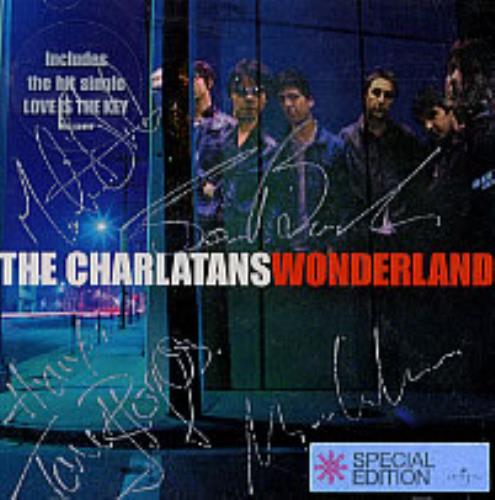 The Charlatans [UK] Wonderland - Autographed CD album (CDLP) UK CHACDWO230435