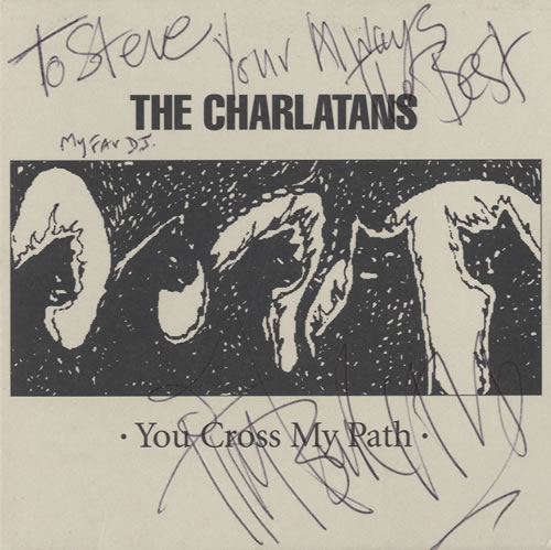 The Charlatans [UK] You Cross My Path - Autographed 2 CD album set (Double CD) UK CHA2CYO459589