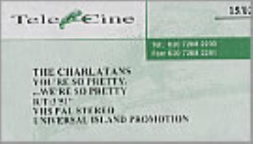 The Charlatans [UK] You're So Pretty - We're So Pretty video (VHS or PAL or NTSC) UK CHAVIYO208420