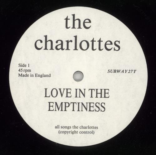 The Charlottes Love In The Emptiness 12" vinyl single (12 inch record / Maxi-single) UK CTE12LO245993