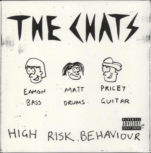 The Chats High Risk Behaviour - White Spot in Blue Vinyl - Shrink vinyl LP album (LP record) UK 5KHLPHI867170