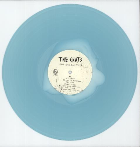 The Chats High Risk Behaviour - White Spot in Blue Vinyl - Shrink vinyl LP album (LP record) UK 5KHLPHI867170