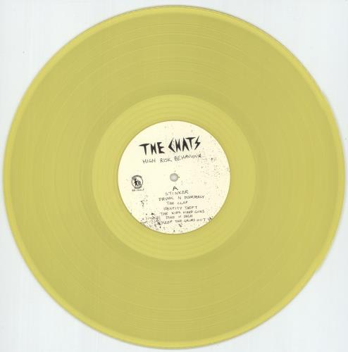The Chats High Risk Behaviour - Yellow Vinyl - Shrink vinyl LP album (LP record) Australian 5KHLPHI812458
