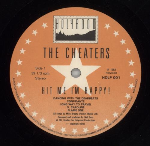 The Cheaters Hit Me I'm Happy! vinyl LP album (LP record) UK U47LPHI548581