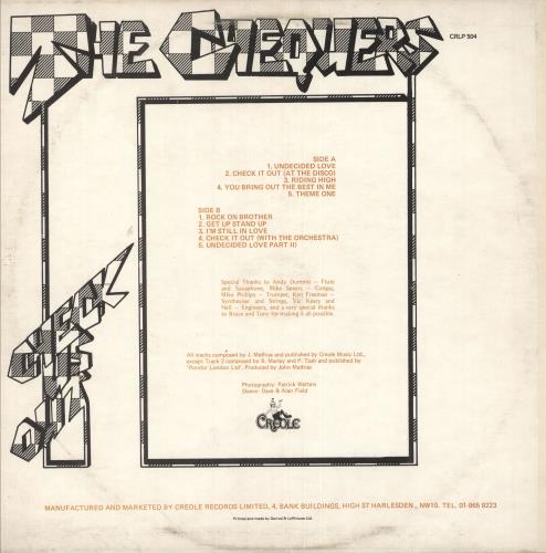 The Chequers Check Us Out vinyl LP album (LP record) UK VXULPCH746951