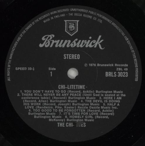 The Chi-Lites Chi-Lites - The Very Best Of The Chi-Lites vinyl LP album (LP record) UK CHTLPCH554768