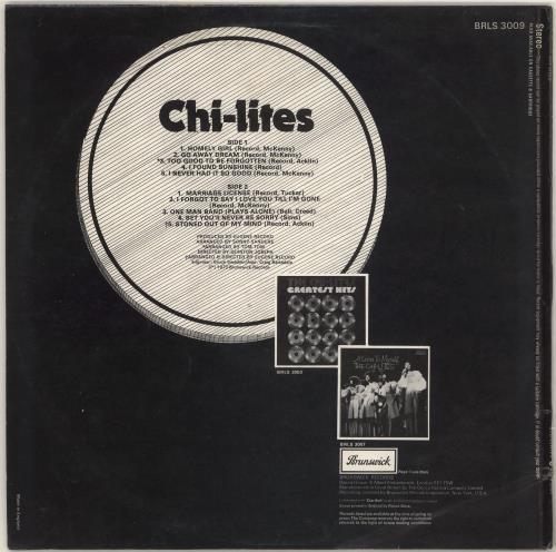The Chi-Lites Chi-Lites vinyl LP album (LP record) UK CHTLPCH729933