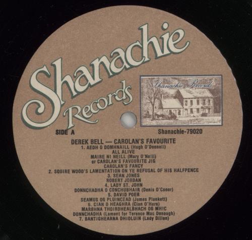 The Chieftains Carolan's Favourite: The Music of Carolan Volume 2 vinyl LP album (LP record) Canadian TCFLPCA871131