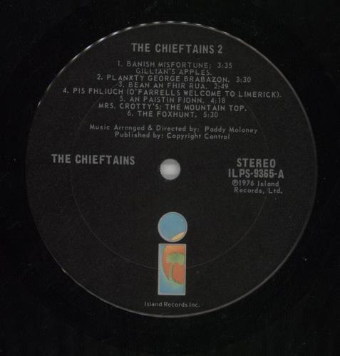 The Chieftains The Chieftains 2 vinyl LP album (LP record) UK TCFLPTH657247