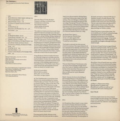 The Chieftains The Chieftains 2 vinyl LP album (LP record) UK TCFLPTH657247