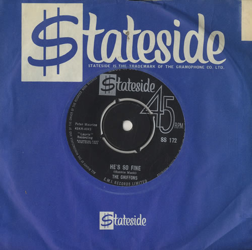 The Chiffons He's So Fine 7" vinyl single (7 inch record / 45) UK CFN07HE419764