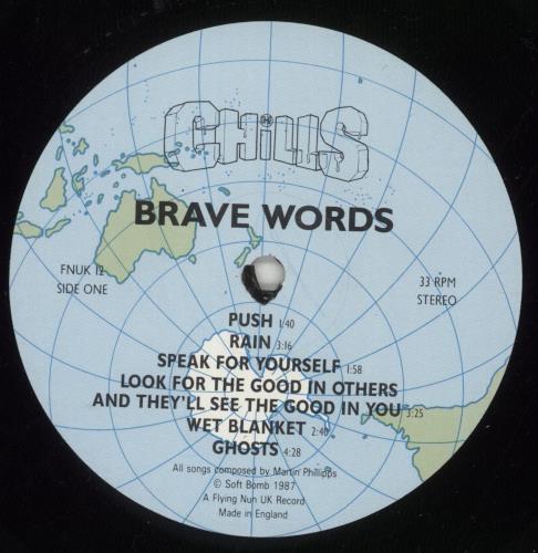 The Chills Brave Words - Shrink vinyl LP album (LP record) UK TDHLPBR863691