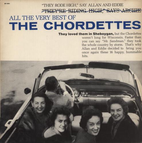 The Chordettes All The Very Best Of The Chordettes vinyl LP album (LP record) New Zealand VJ-LPAL875942