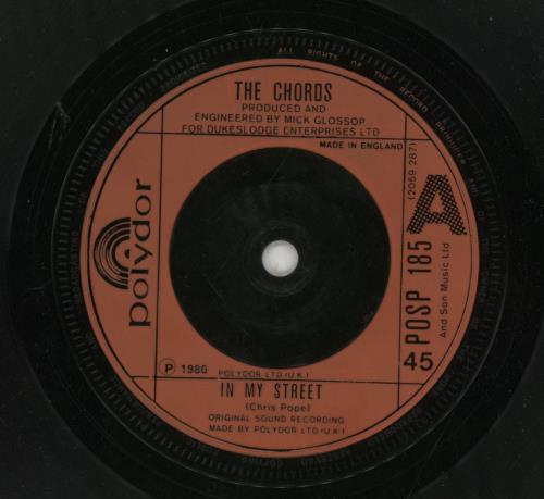 The Chords In My Street 7" vinyl single (7 inch record / 45) UK TCD07IN318926
