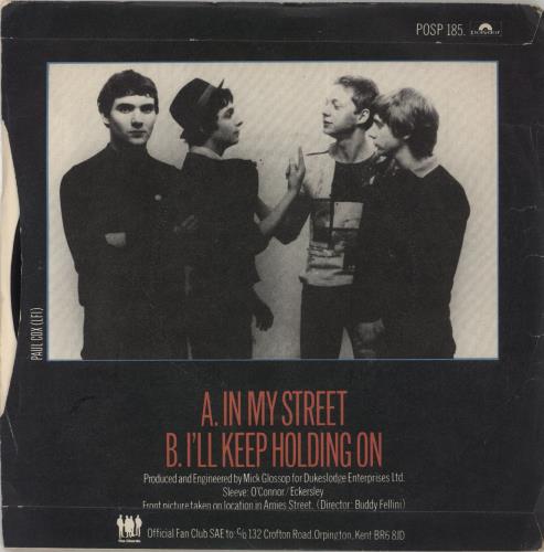 The Chords In My Street 7" vinyl single (7 inch record / 45) UK TCD07IN318926