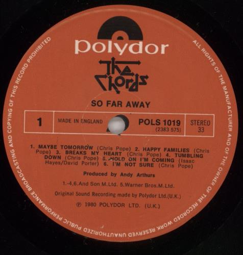 The Chords So Far Away + 7" - Hype Stickered vinyl LP album (LP record) UK TCDLPSO865000