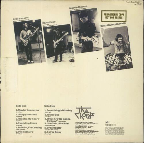 The Chords So Far Away - Promo vinyl LP album (LP record) UK TCDLPSO831341