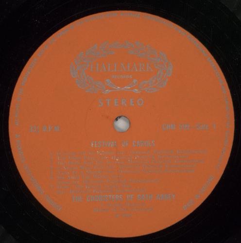 The Choristers Of Bath Abbey Festival Of Carols vinyl LP album (LP record) UK 3UFLPFE782558