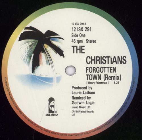 The Christians Forgotten Town 12" vinyl single (12 inch record / Maxi-single) UK CTN12FO643777
