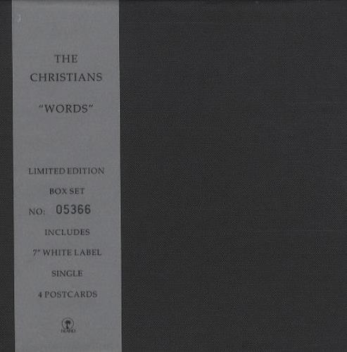 The Christians Words 7" single box set UK CTN7XWO160304