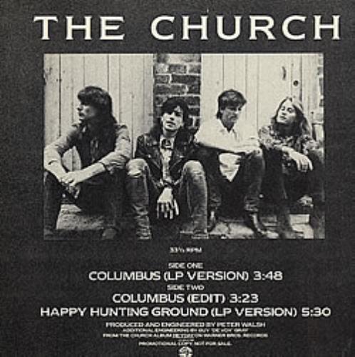 The Church Columbus 12" vinyl single (12 inch record / Maxi-single) US CHU12CO104412