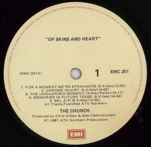 The Church Of Skins And Heart vinyl LP album (LP record) New Zealand CHULPOF873507