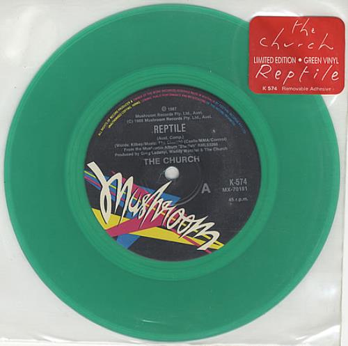The Church Reptile - Green Vinyl 7" vinyl single (7 inch record / 45) Australian CHU07RE11946