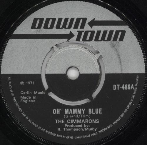 The Cimarons Oh' Mammy Blue 7" vinyl single (7 inch record / 45) UK D9M07OH732643